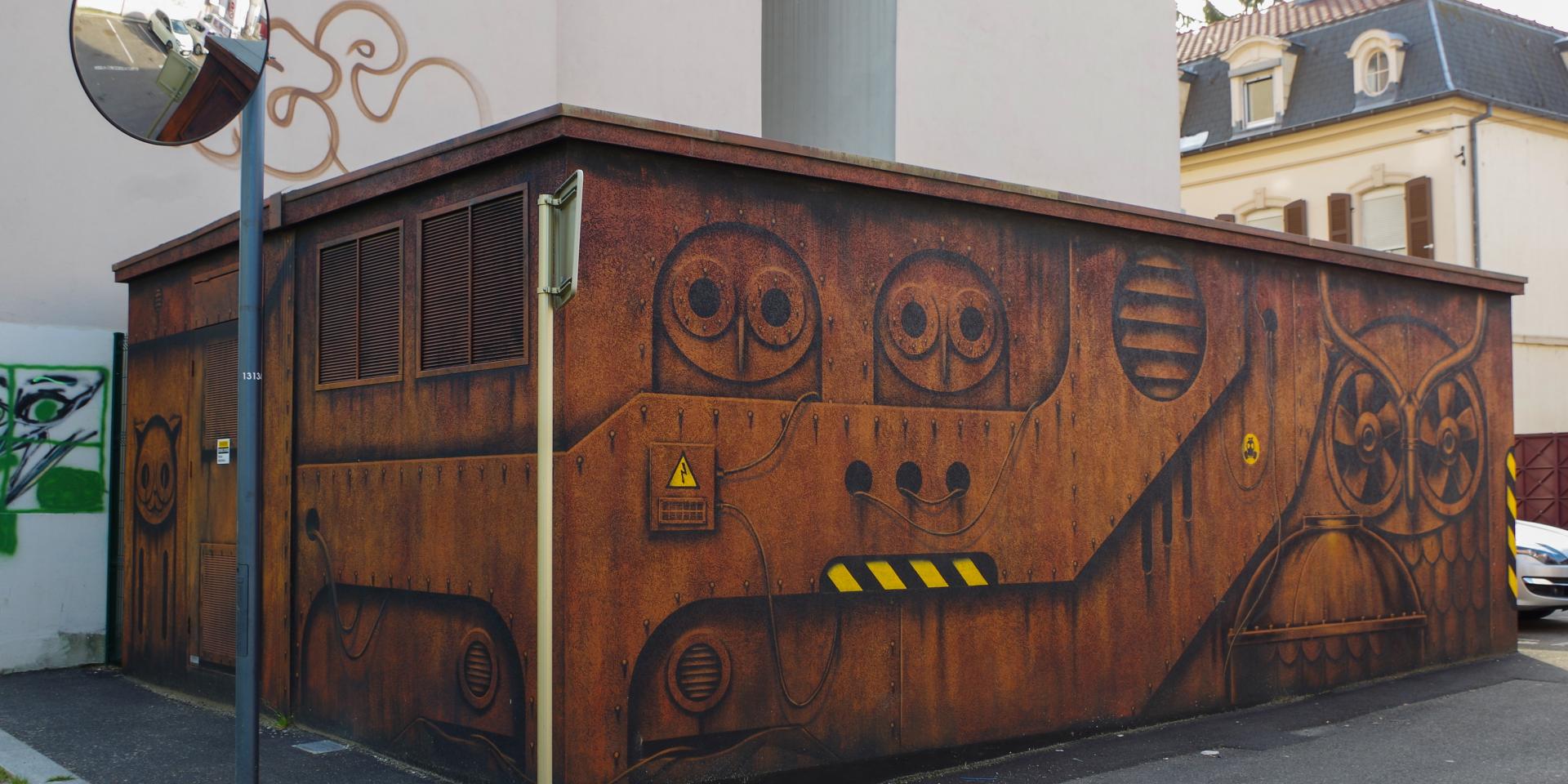 Street Art Mulhouse - Gaz Owl