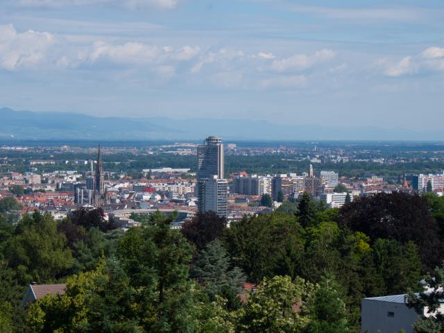 View of Mulhouse from the belvedere