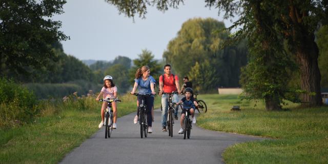 Family cycling - Mulhouse Alsace