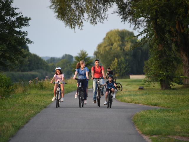 Family cycling - Mulhouse Alsace
