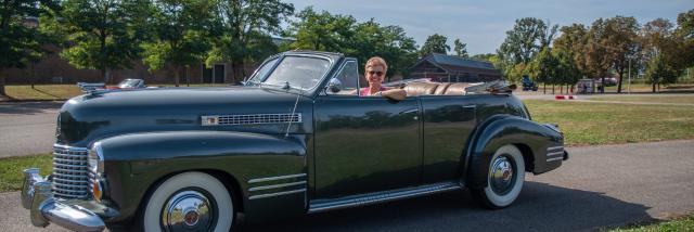 Sylvie Sevin at the National Automobile Museum - Mulhouse Alsace