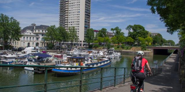 Bicycle at the marina - Mulhouse Alsace