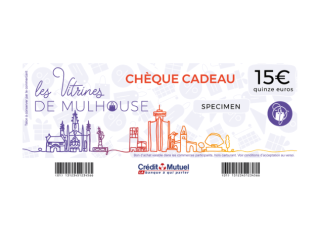 Chèque cadeau Les Vitrines de Mulhouse